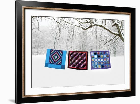 Winter Quilts-Bill Coleman-Framed Giclee Print