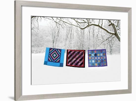 Winter Quilts-Bill Coleman-Framed Giclee Print