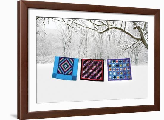 Winter Quilts-Bill Coleman-Framed Giclee Print