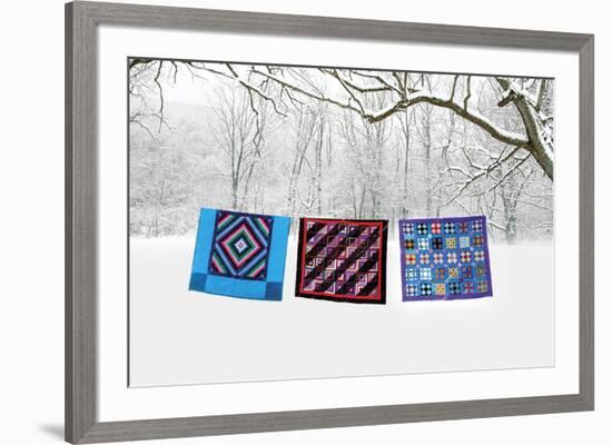 Winter Quilts-Bill Coleman-Framed Giclee Print