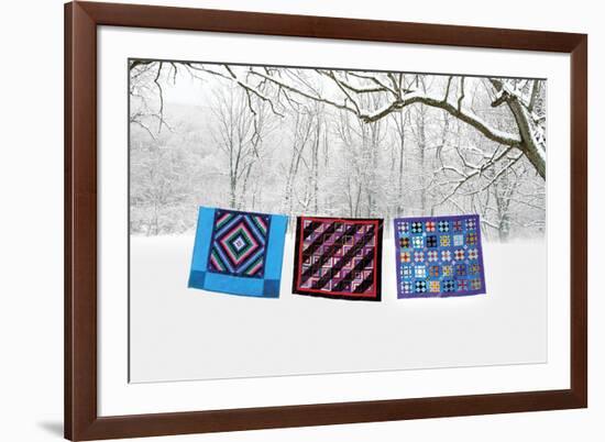 Winter Quilts-Bill Coleman-Framed Giclee Print