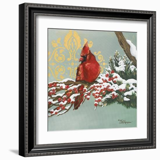 Winter Red Bird I-Tiffany Hakimipour-Framed Art Print