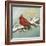 Winter Red Bird II-Tiffany Hakimipour-Framed Art Print