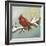 Winter Red Bird II-Tiffany Hakimipour-Framed Art Print