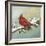 Winter Red Bird II-Tiffany Hakimipour-Framed Art Print