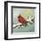 Winter Red Bird II-Tiffany Hakimipour-Framed Art Print