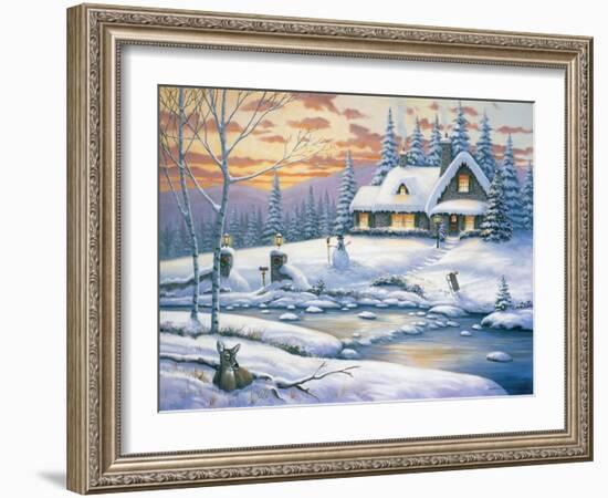 Winter Retreat-John Zaccheo-Framed Giclee Print