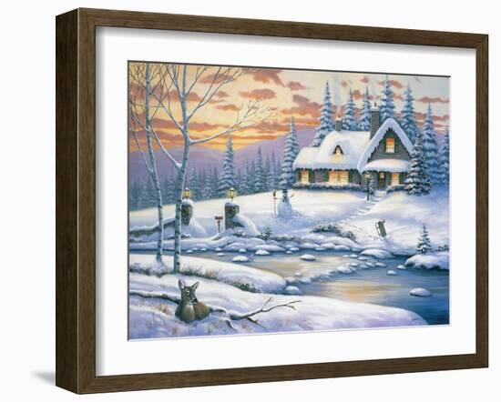 Winter Retreat-John Zaccheo-Framed Giclee Print