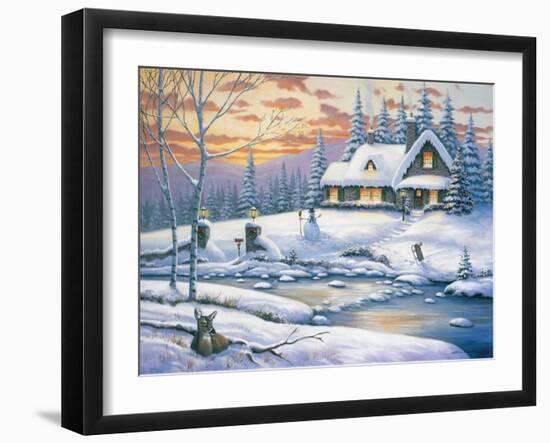 Winter Retreat-John Zaccheo-Framed Giclee Print