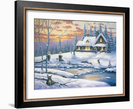 Winter Retreat-John Zaccheo-Framed Giclee Print