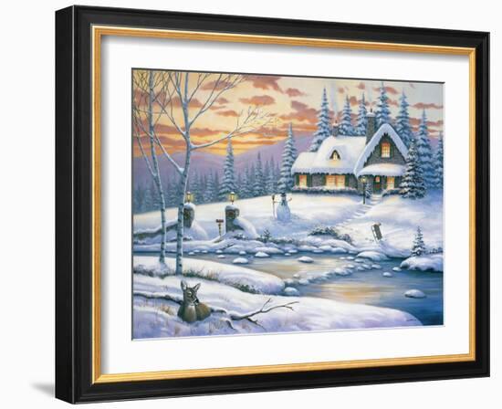 Winter Retreat-John Zaccheo-Framed Giclee Print