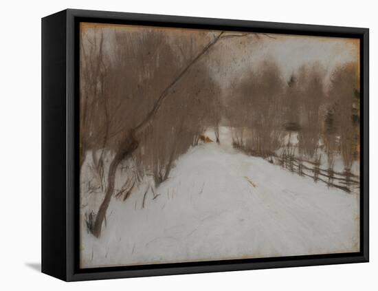 Winter Road to Domotkanovo, 1904-Valentin Alexandrovich Serov-Framed Premier Image Canvas