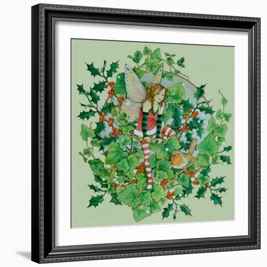 Winter Robin 2-Linda Ravenscroft-Framed Giclee Print