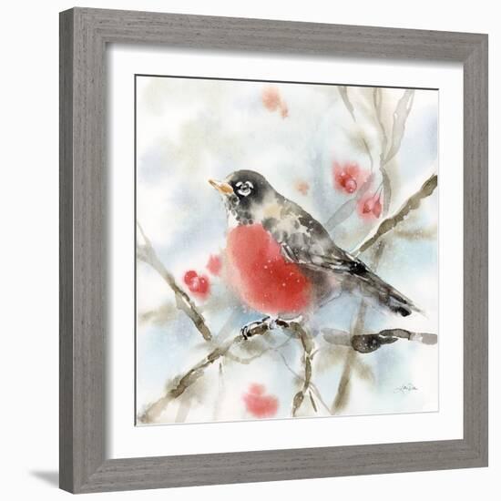 Winter Robin-Katrina Pete-Framed Art Print