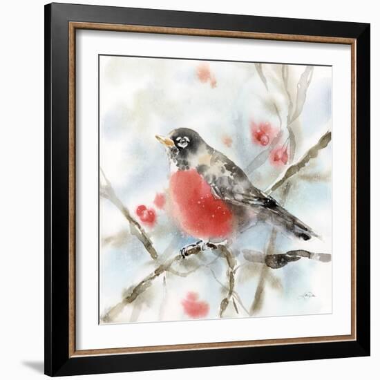 Winter Robin-Katrina Pete-Framed Art Print