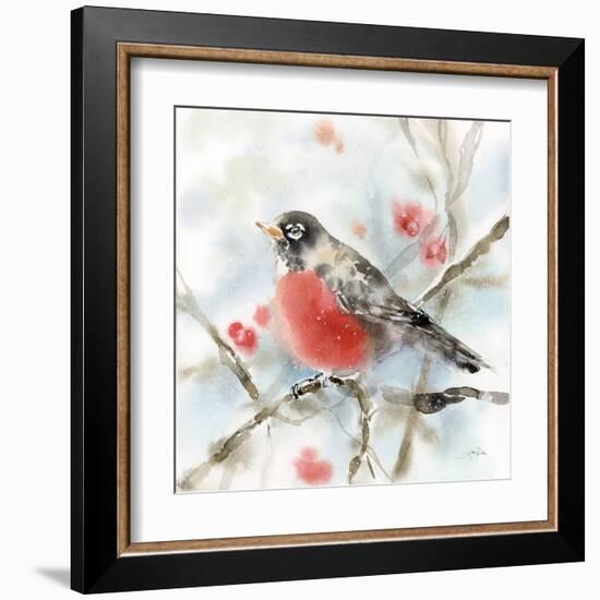 Winter Robin-Katrina Pete-Framed Art Print