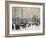 Winter's Mantle, Trafalgar Square, London-John Sutton-Framed Giclee Print