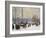 Winter's Mantle, Trafalgar Square, London-John Sutton-Framed Giclee Print