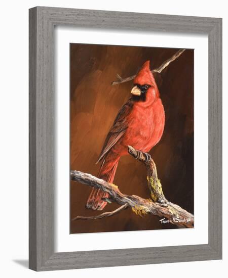 Winter's Perch 1-Trevor V. Swanson-Framed Giclee Print