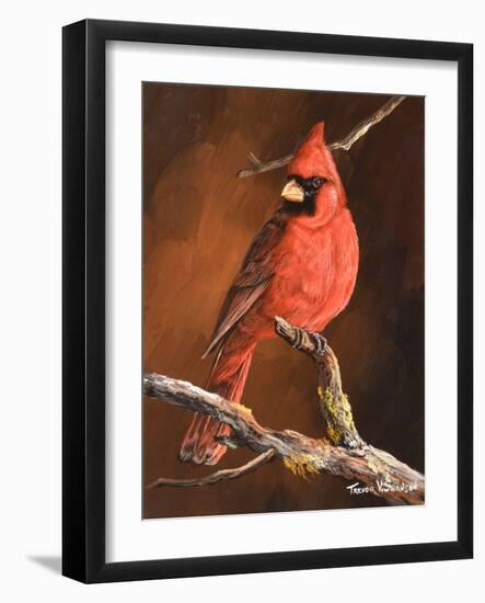 Winter's Perch 1-Trevor V. Swanson-Framed Giclee Print