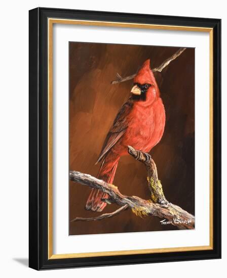 Winter's Perch 1-Trevor V. Swanson-Framed Giclee Print