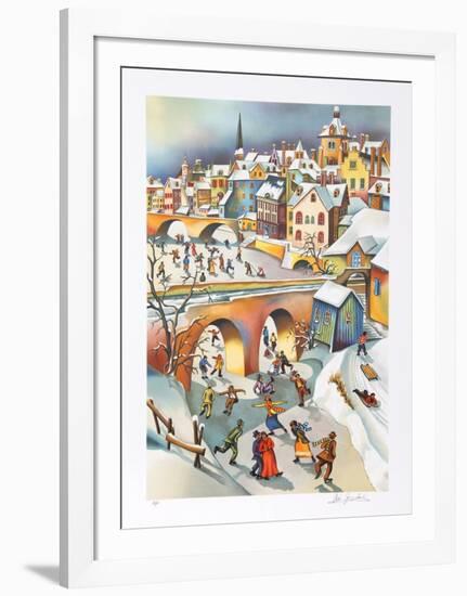 Winter's Play-Ari Gradus-Framed Limited Edition