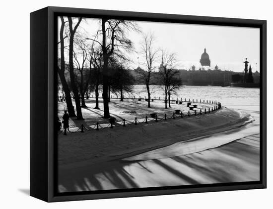 Winter, Saint Petersburg, Russia-Nadia Isakova-Framed Premier Image Canvas