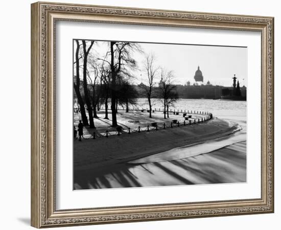 Winter, Saint Petersburg, Russia-Nadia Isakova-Framed Photographic Print