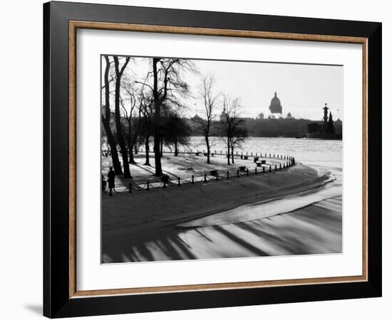 Winter, Saint Petersburg, Russia-Nadia Isakova-Framed Photographic Print