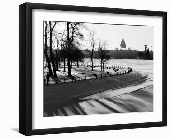 Winter, Saint Petersburg, Russia-Nadia Isakova-Framed Photographic Print