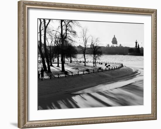 Winter, Saint Petersburg, Russia-Nadia Isakova-Framed Photographic Print