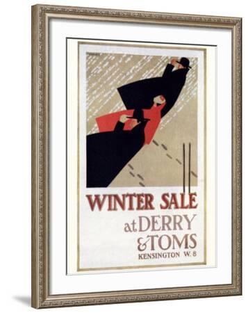Winter Sale at Derry and Toms' Art Print - E. Hauffer | Art.com