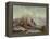 Winter Scene, 19Th Century-Andreas Schelfhout-Framed Premier Image Canvas