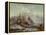 Winter Scene, 19Th Century-Andreas Schelfhout-Framed Premier Image Canvas