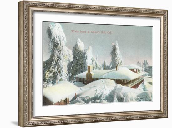 Winter Scene at Wilson's Peak-null-Framed Art Print