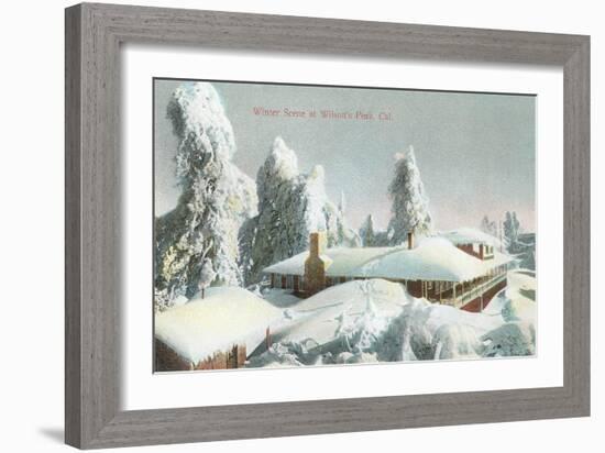 Winter Scene at Wilson's Peak-null-Framed Art Print