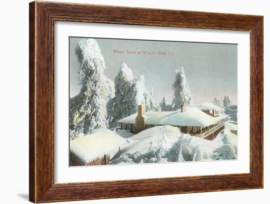 Winter Scene at Wilson's Peak-null-Framed Art Print