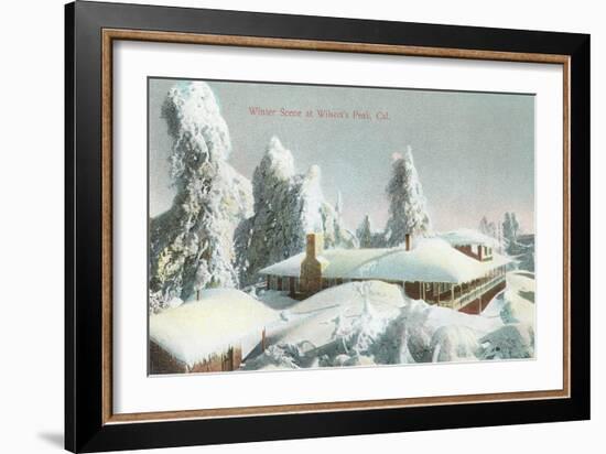 Winter Scene at Wilson's Peak-null-Framed Art Print