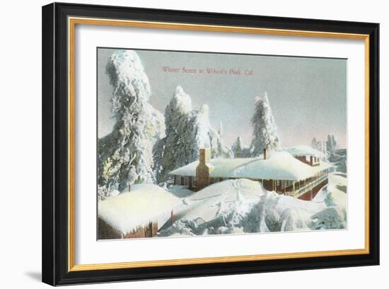 Winter Scene at Wilson's Peak-null-Framed Art Print