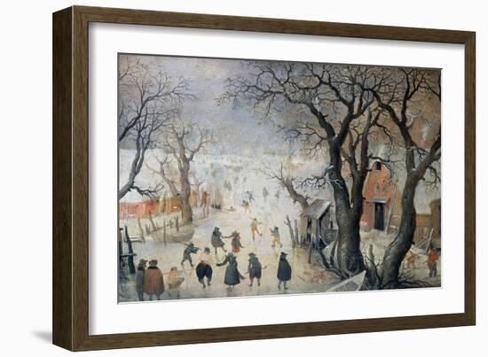 Winter Scene, c.1610-Hendrik Avercamp-Framed Giclee Print