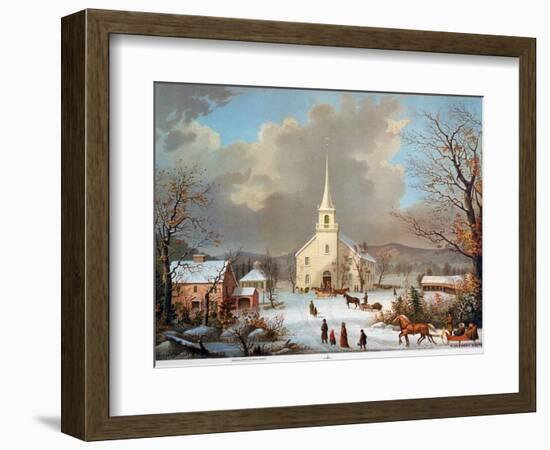 Winter Scene, C1875-null-Framed Giclee Print