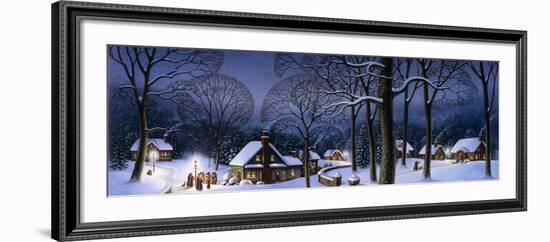 Winter Scene Carollers-Dan Craig-Framed Giclee Print