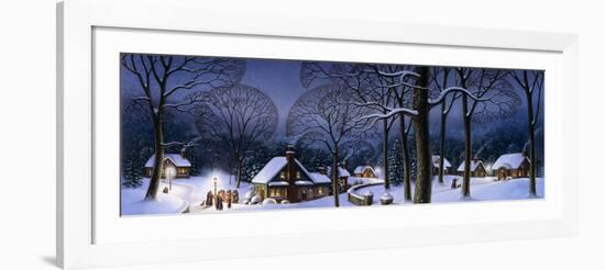 Winter Scene Carollers-Dan Craig-Framed Giclee Print