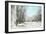 Winter Scene, Gloversville, New York-null-Framed Art Print