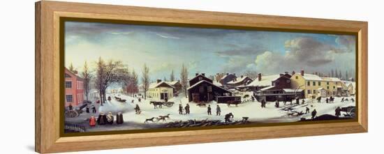 Winter Scene in Brooklyn, C.1817-Louisa Ann Coleman-Framed Premier Image Canvas