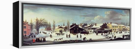 Winter Scene in Brooklyn, C.1817-Louisa Ann Coleman-Framed Premier Image Canvas