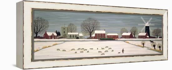 Winter Scene in Lincolnshire-Vincent Haddelsey-Framed Premier Image Canvas