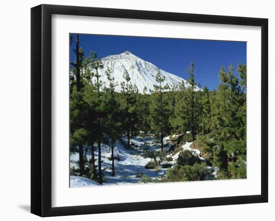 Winter Scene, Mount Teide, Tenerife, Canary Islands, Spain, Europe-Jean Brooks-Framed Photographic Print