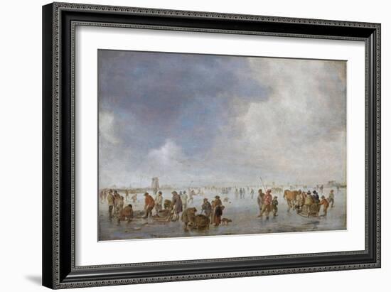 Winter Scene on the Ice-Jan Van Goyen-Framed Giclee Print