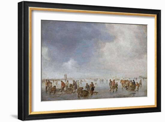 Winter Scene on the Ice-Jan Van Goyen-Framed Giclee Print